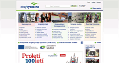 Desktop Screenshot of kr-vysocina.cz
