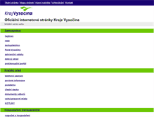 Tablet Screenshot of kr-vysocina.cz